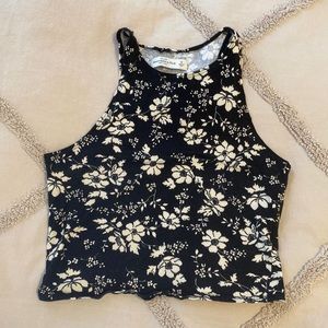Abercrombie and Fitch floral patterned crop top